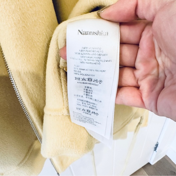 NANUSHKA Dufan Double Wool Silk Bomber (Men’s Small) - Picture 12 of 16